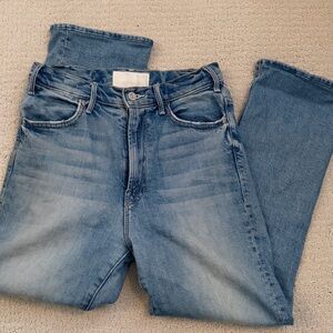 MOTHER High Rise Light Blue Jeans